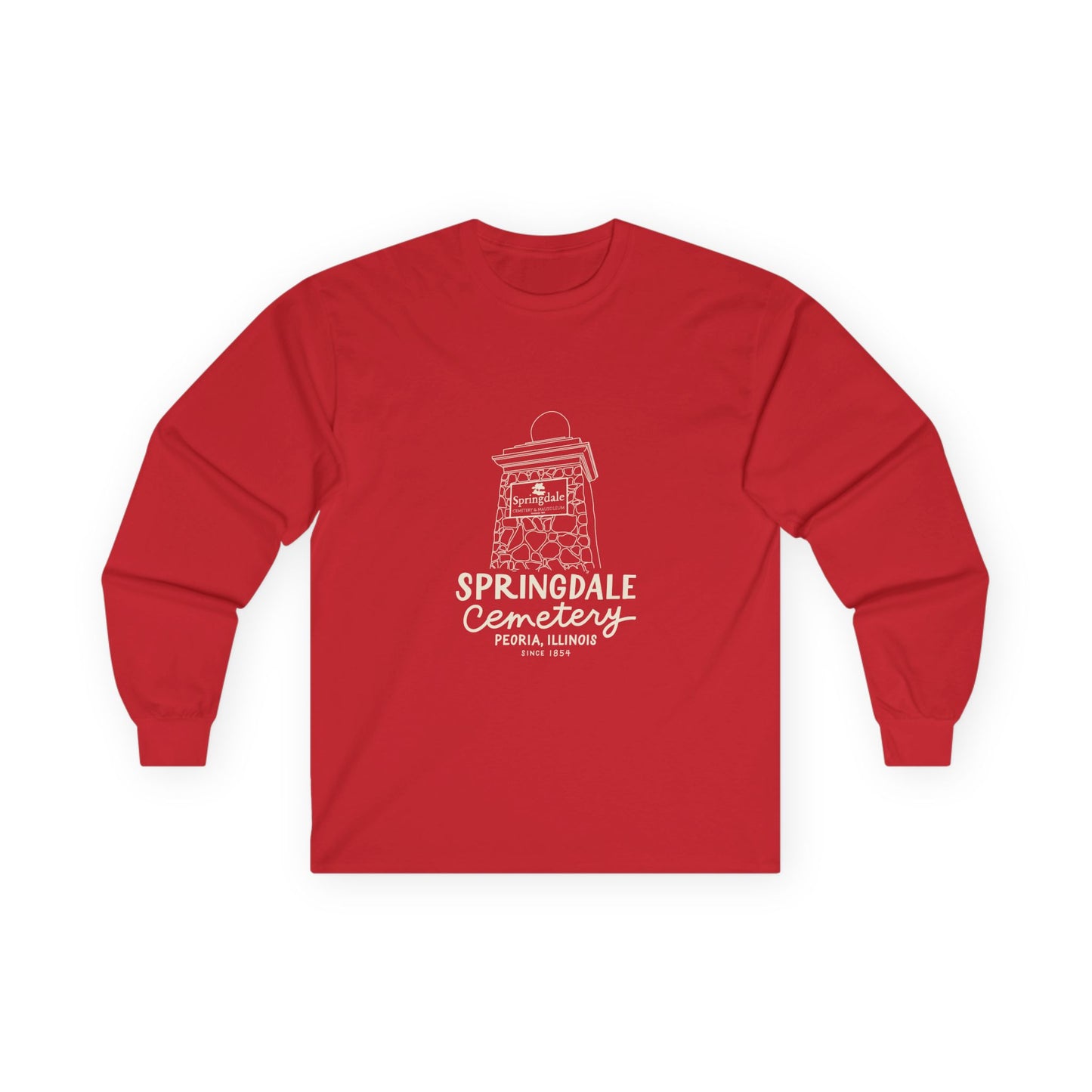 Springdale Cemetery Long Sleeve Tee — Unisex