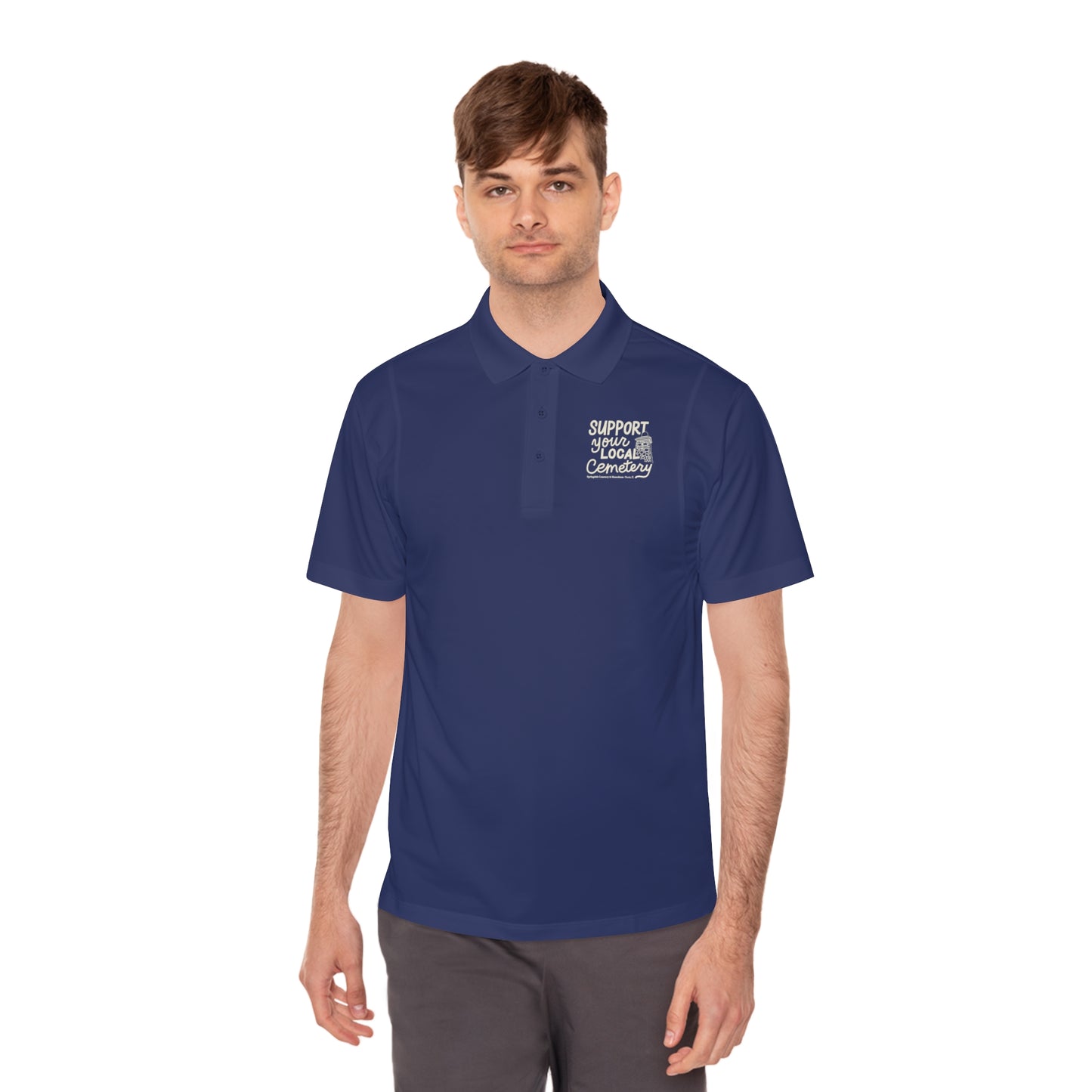 Support Your Local Cemetery  — Men's Sport Polo