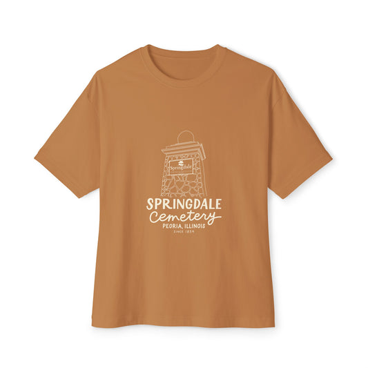 Springdale Cemetery Pillar Tee — Relaxed Boxy Fit