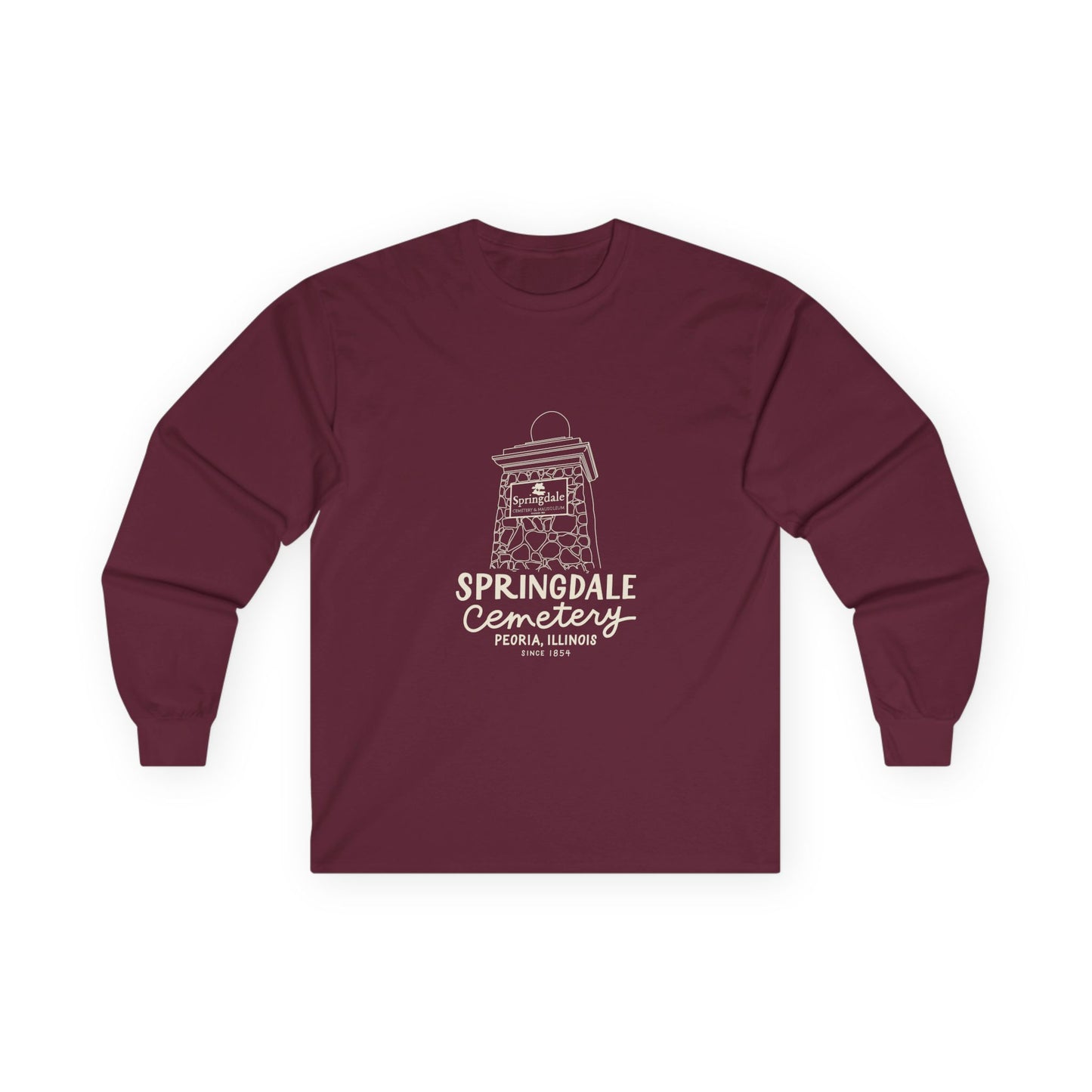 Springdale Cemetery Long Sleeve Tee — Unisex