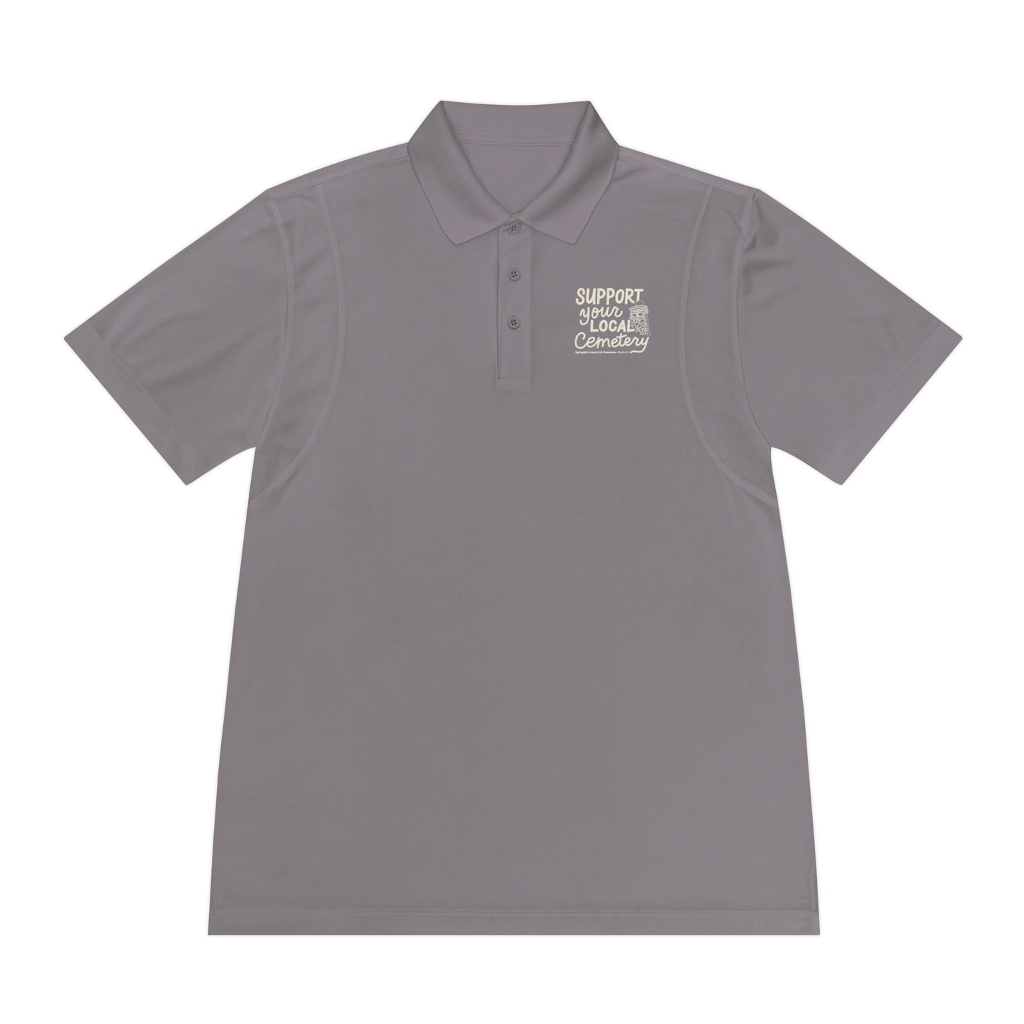 Support Your Local Cemetery  — Men's Sport Polo