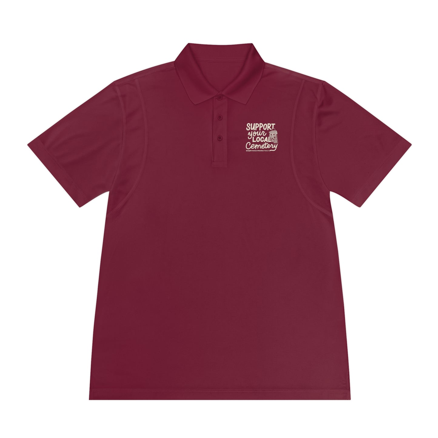 Support Your Local Cemetery  — Men's Sport Polo