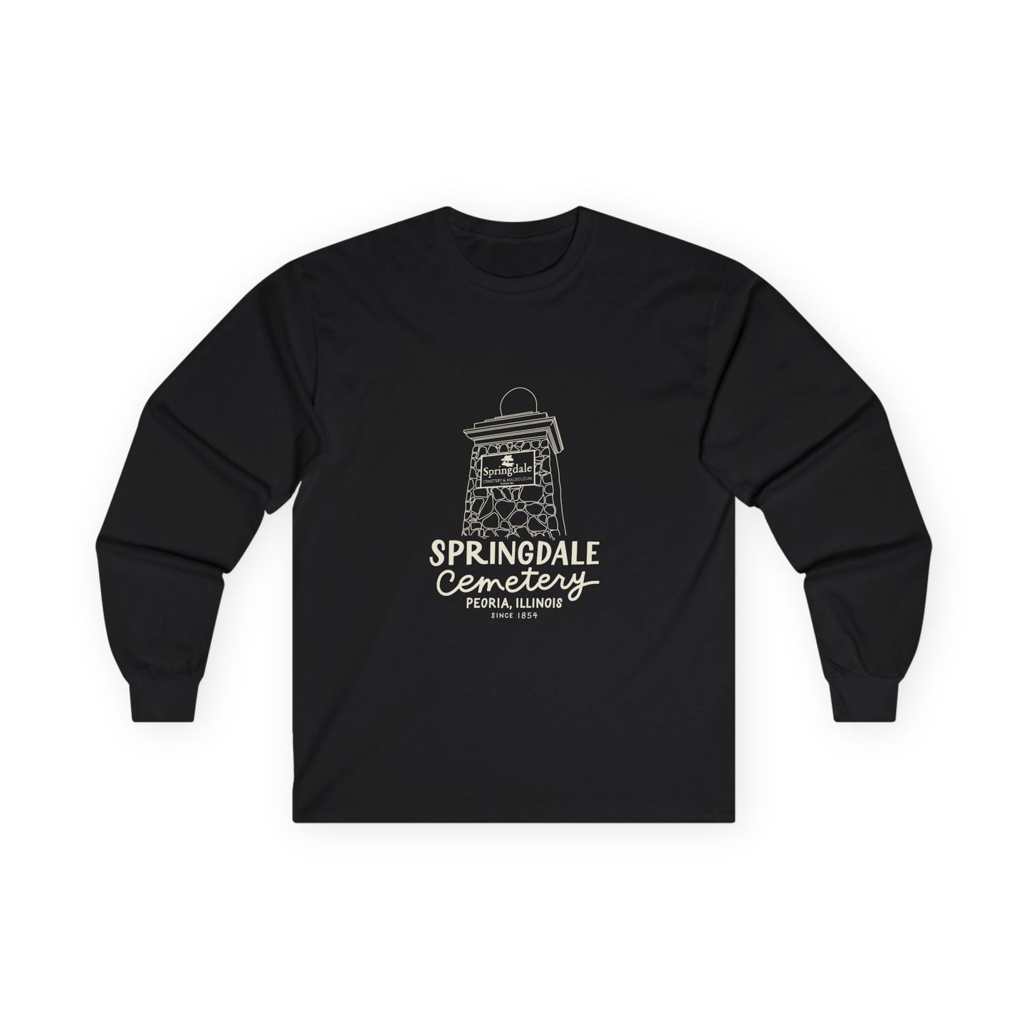 Springdale Cemetery Long Sleeve Tee — Unisex
